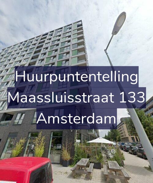 Foto gevel Huurpuntentelling voor Maassluisstraat 133, Amsterdam