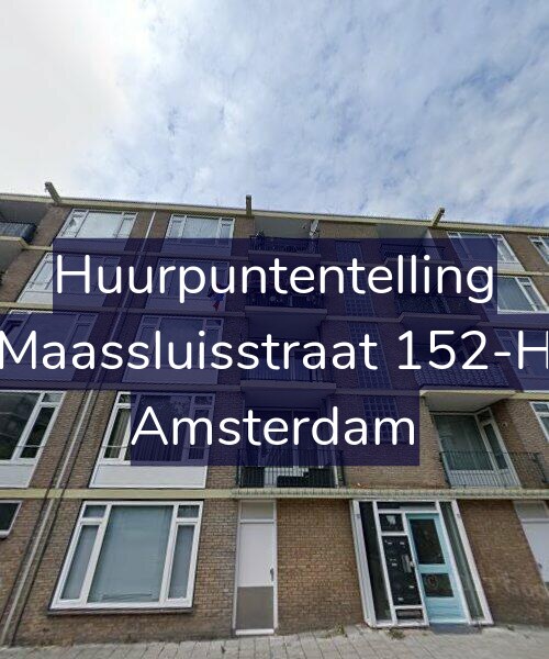 Foto gevel Huurpuntentelling voor Maassluisstraat 152-H, Amsterdam