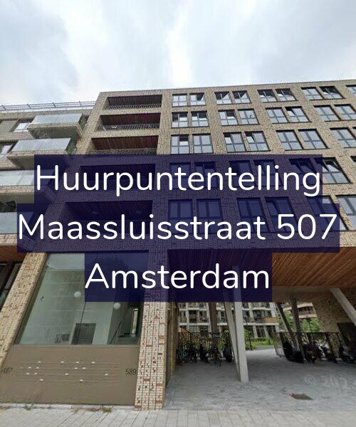 Foto gevel Huurpuntentelling voor Maassluisstraat 507, Amsterdam