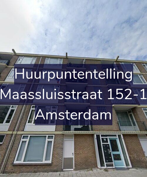 Foto gevel Huurpuntentelling voor Maassluisstraat 152-1, Amsterdam