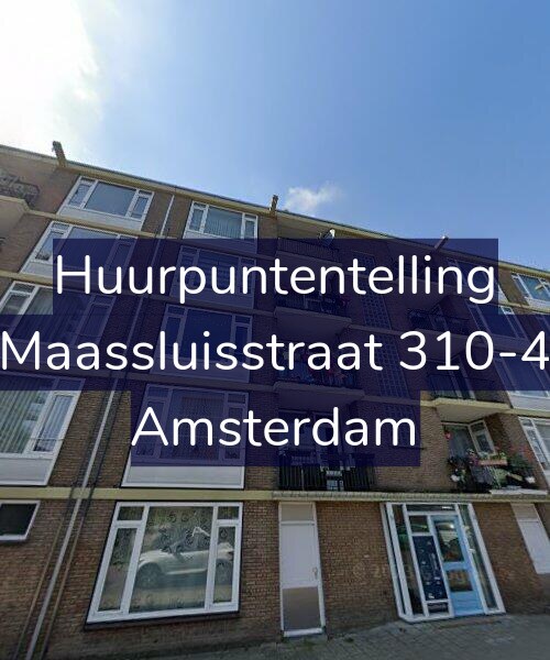 Foto gevel Huurpuntentelling voor Maassluisstraat 310-4, Amsterdam