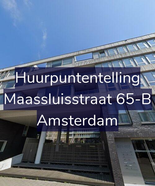 Foto gevel Huurpuntentelling voor Maassluisstraat 65-B, Amsterdam