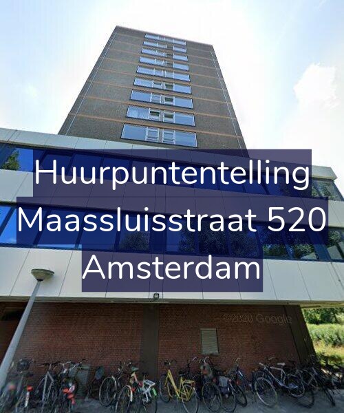 Foto gevel Huurpuntentelling voor Maassluisstraat 520, Amsterdam