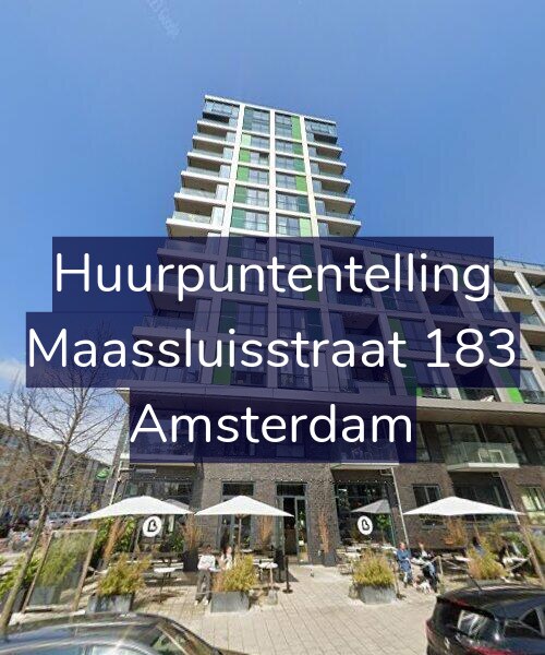 Foto gevel Huurpuntentelling voor Maassluisstraat 183, Amsterdam