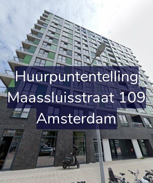 Foto gevel Huurpuntentelling voor Maassluisstraat 109, Amsterdam