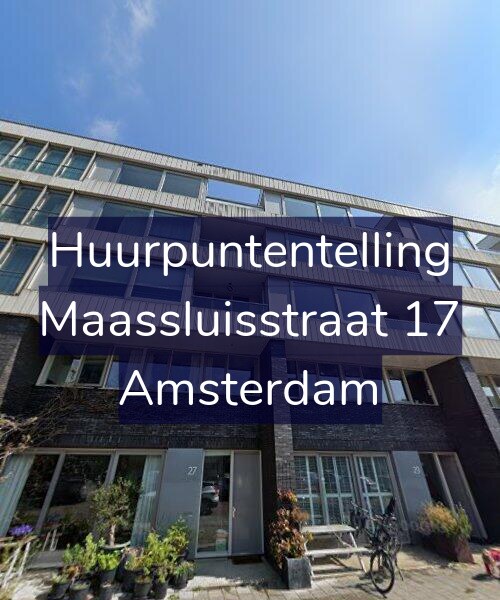 Foto gevel Huurpuntentelling voor Maassluisstraat 17, Amsterdam