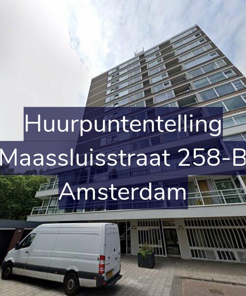 Foto gevel Huurpuntentelling voor Maassluisstraat 258-B, Amsterdam