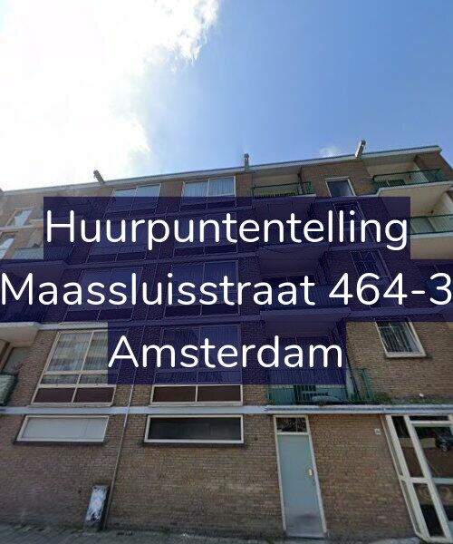 Foto gevel Huurpuntentelling voor Maassluisstraat 464-3, Amsterdam