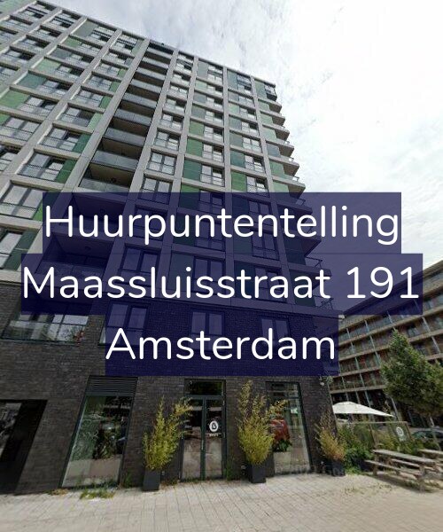 Foto gevel Huurpuntentelling voor Maassluisstraat 191, Amsterdam