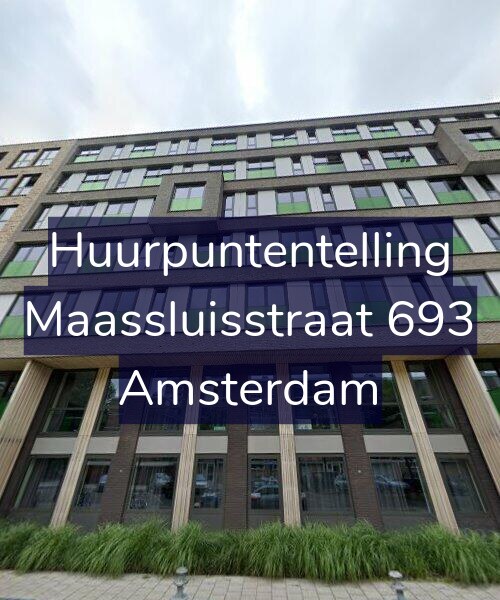 Foto gevel Huurpuntentelling voor Maassluisstraat 693, Amsterdam