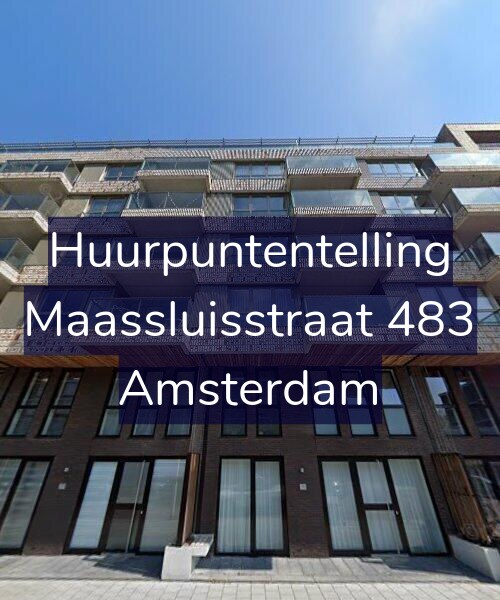 Foto gevel Huurpuntentelling voor Maassluisstraat 483, Amsterdam