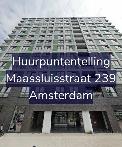Foto gevel Huurpuntentelling voor Maassluisstraat 239, Amsterdam