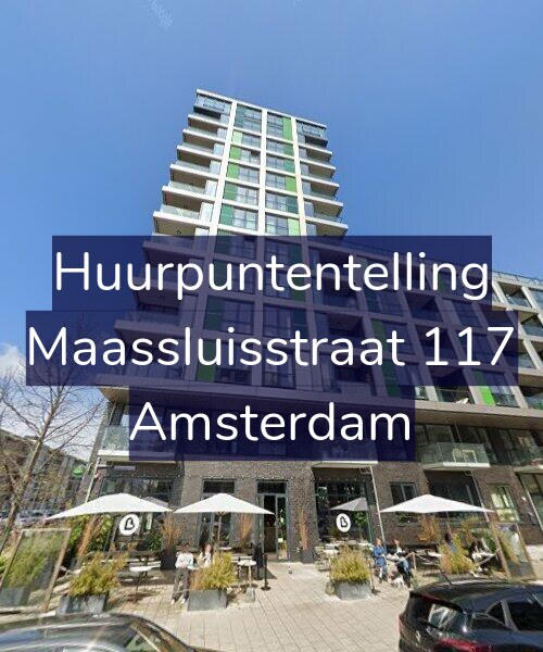 Foto gevel Huurpuntentelling voor Maassluisstraat 117, Amsterdam