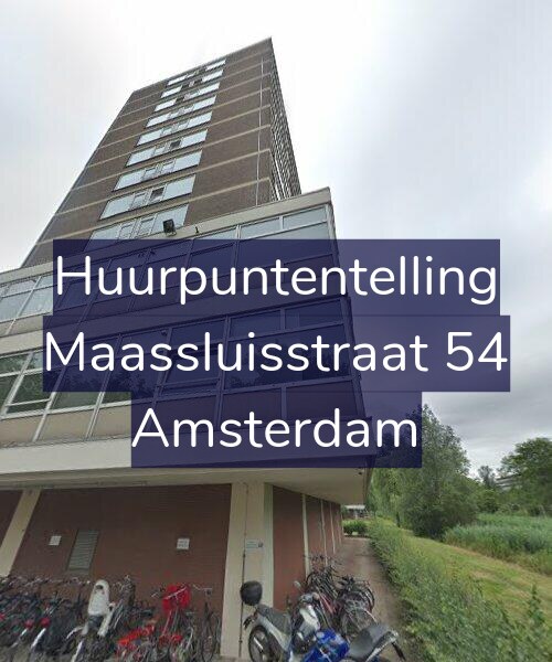 Foto gevel Huurpuntentelling voor Maassluisstraat 54, Amsterdam