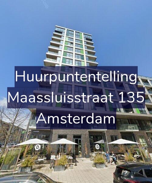 Foto gevel Huurpuntentelling voor Maassluisstraat 135, Amsterdam