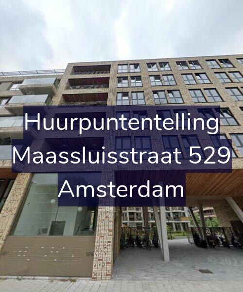 Foto gevel Huurpuntentelling voor Maassluisstraat 529, Amsterdam