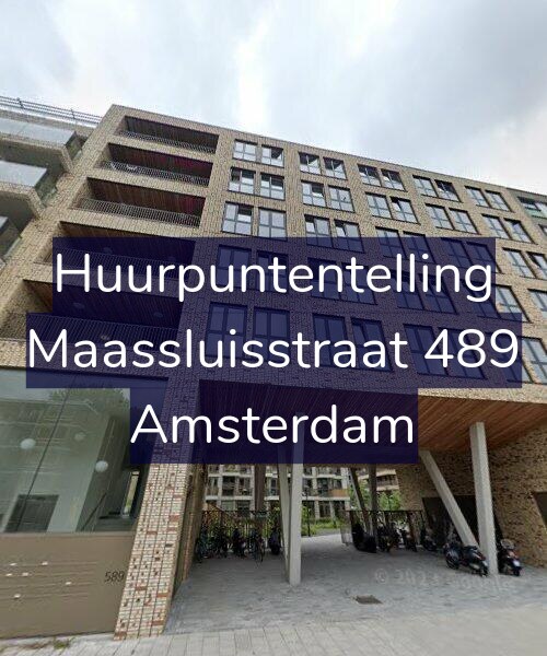 Foto gevel Huurpuntentelling voor Maassluisstraat 489, Amsterdam