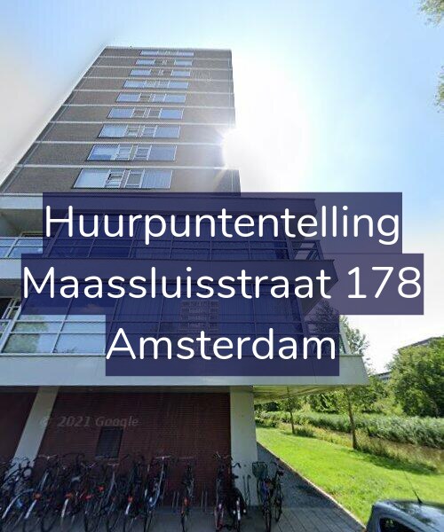 Foto gevel Huurpuntentelling voor Maassluisstraat 178, Amsterdam
