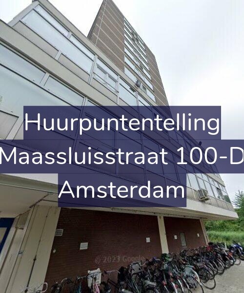 Foto gevel Huurpuntentelling voor Maassluisstraat 100-D, Amsterdam