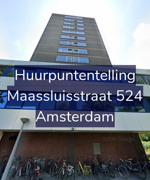 Foto gevel Huurpuntentelling voor Maassluisstraat 524, Amsterdam