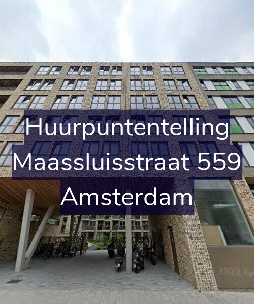 Foto gevel Huurpuntentelling voor Maassluisstraat 559, Amsterdam