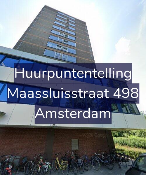 Foto gevel Huurpuntentelling voor Maassluisstraat 498, Amsterdam