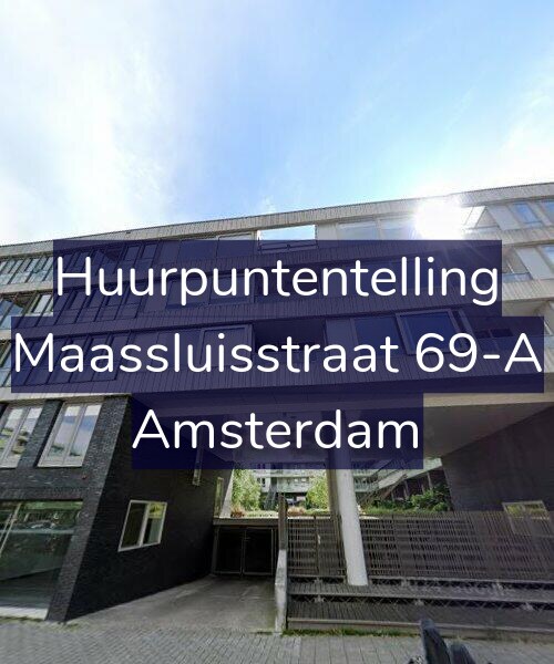 Foto gevel Huurpuntentelling voor Maassluisstraat 69-A, Amsterdam