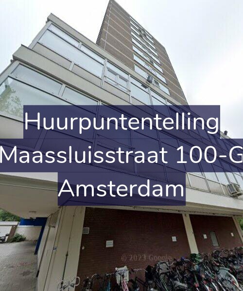 Foto gevel Huurpuntentelling voor Maassluisstraat 100-G, Amsterdam