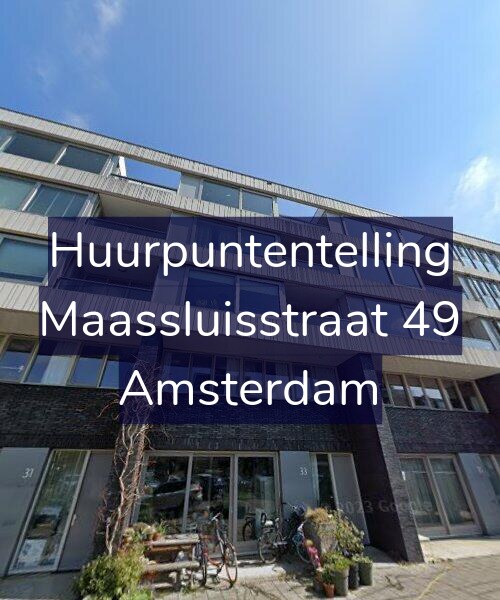 Foto gevel Huurpuntentelling voor Maassluisstraat 49, Amsterdam
