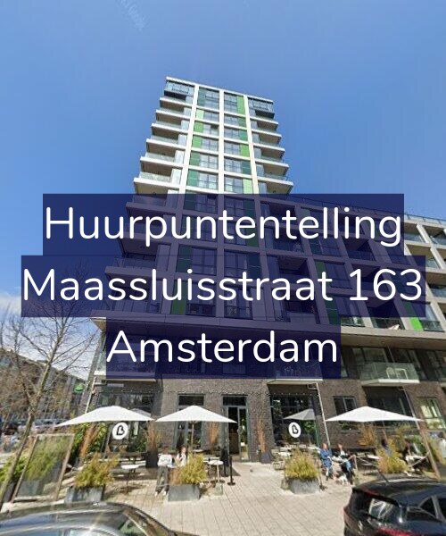 Foto gevel Huurpuntentelling voor Maassluisstraat 163, Amsterdam