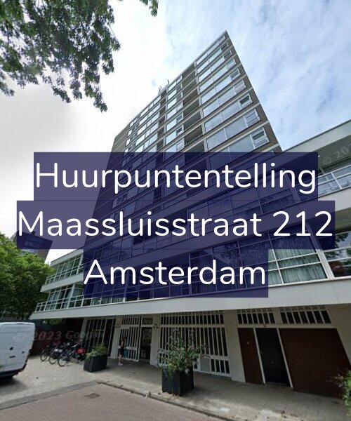 Foto gevel Huurpuntentelling voor Maassluisstraat 212, Amsterdam