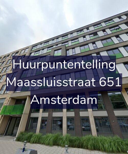 Foto gevel Huurpuntentelling voor Maassluisstraat 651, Amsterdam