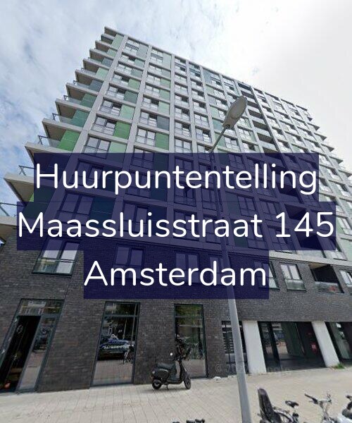 Foto gevel Huurpuntentelling voor Maassluisstraat 145, Amsterdam