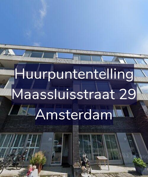 Foto gevel Huurpuntentelling voor Maassluisstraat 29, Amsterdam