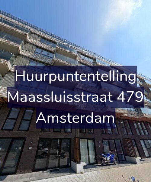 Foto gevel Huurpuntentelling voor Maassluisstraat 479, Amsterdam