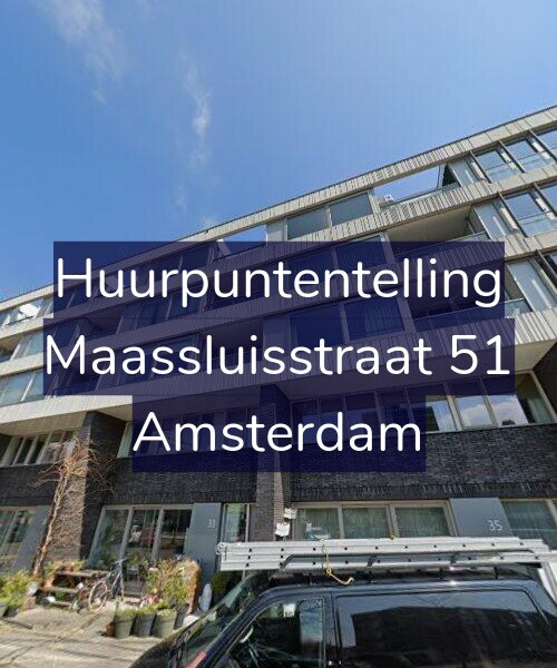 Foto gevel Huurpuntentelling voor Maassluisstraat 51, Amsterdam