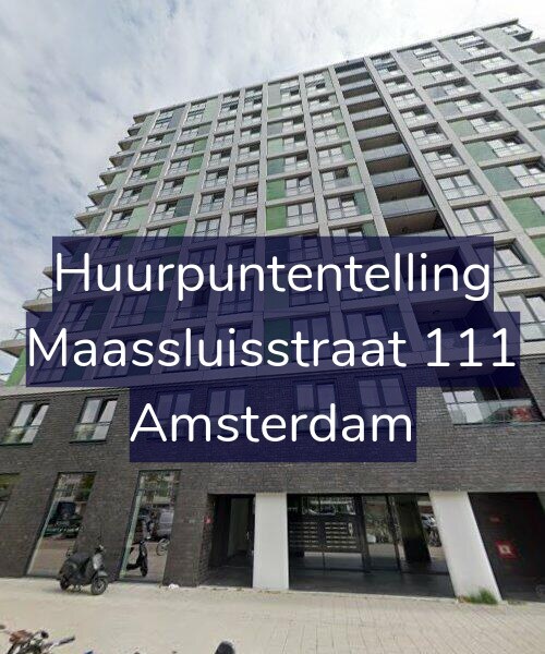 Foto gevel Huurpuntentelling voor Maassluisstraat 111, Amsterdam