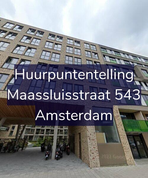 Foto gevel Huurpuntentelling voor Maassluisstraat 543, Amsterdam