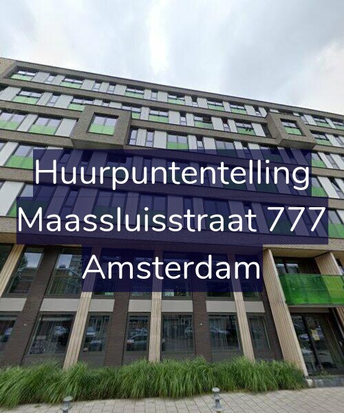 Foto gevel Huurpuntentelling voor Maassluisstraat 777, Amsterdam