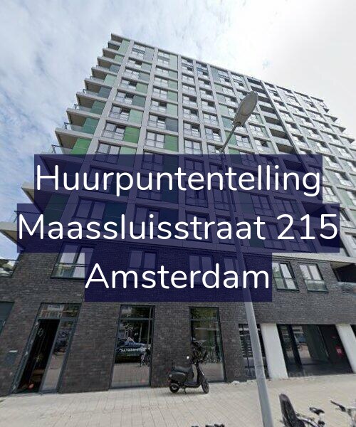 Foto gevel Huurpuntentelling voor Maassluisstraat 215, Amsterdam