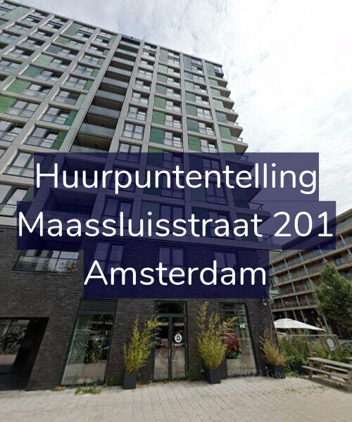 Foto gevel Huurpuntentelling voor Maassluisstraat 201, Amsterdam