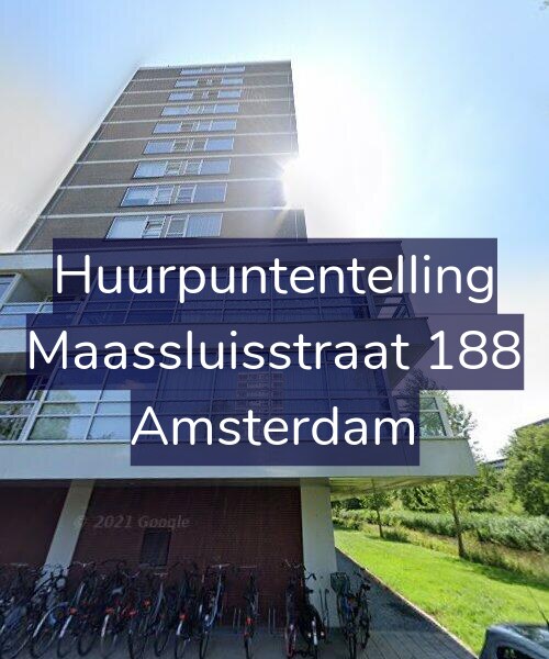 Foto gevel Huurpuntentelling voor Maassluisstraat 188, Amsterdam