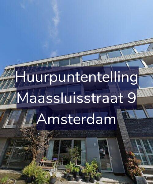 Foto gevel Huurpuntentelling voor Maassluisstraat 9, Amsterdam