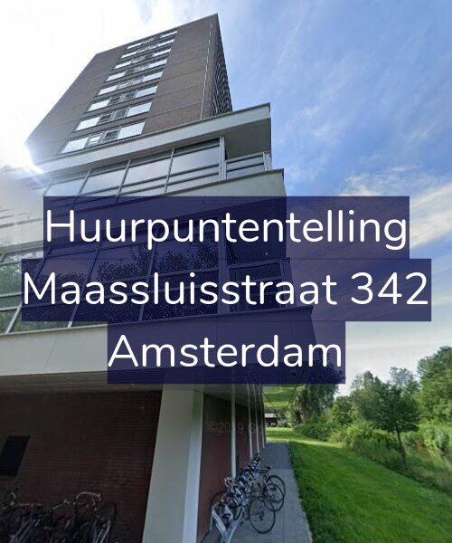 Foto gevel Huurpuntentelling voor Maassluisstraat 342, Amsterdam