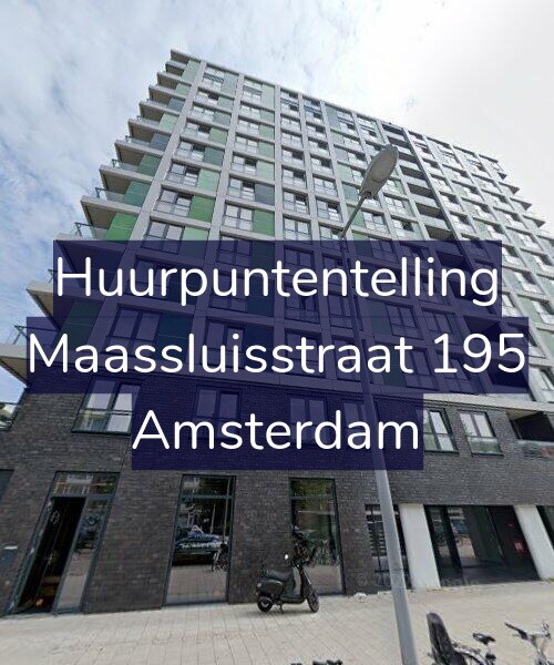 Foto gevel Huurpuntentelling voor Maassluisstraat 195, Amsterdam
