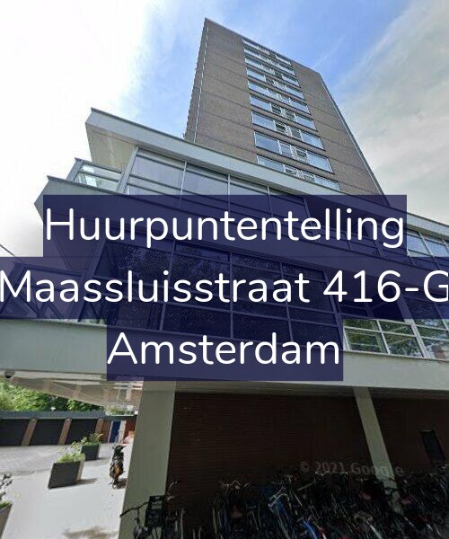 Foto gevel Huurpuntentelling voor Maassluisstraat 416-G, Amsterdam