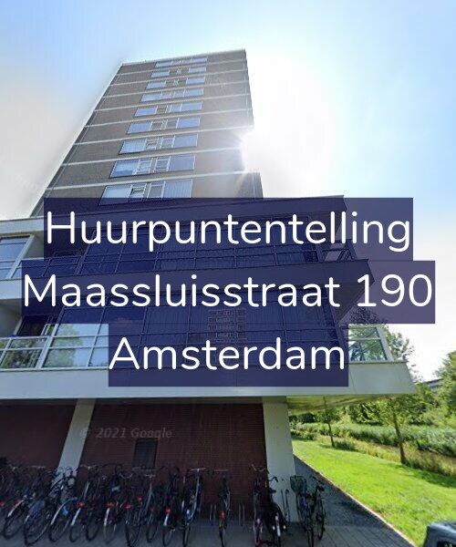 Foto gevel Huurpuntentelling voor Maassluisstraat 190, Amsterdam