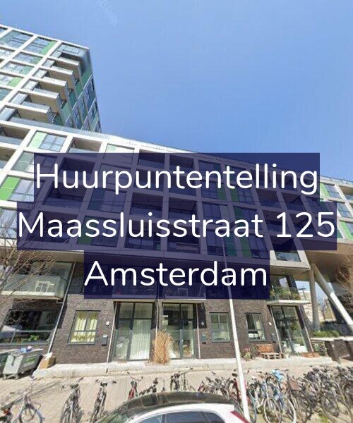 Foto gevel Huurpuntentelling voor Maassluisstraat 125, Amsterdam