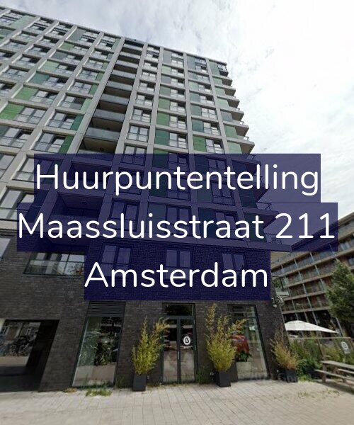 Foto gevel Huurpuntentelling voor Maassluisstraat 211, Amsterdam