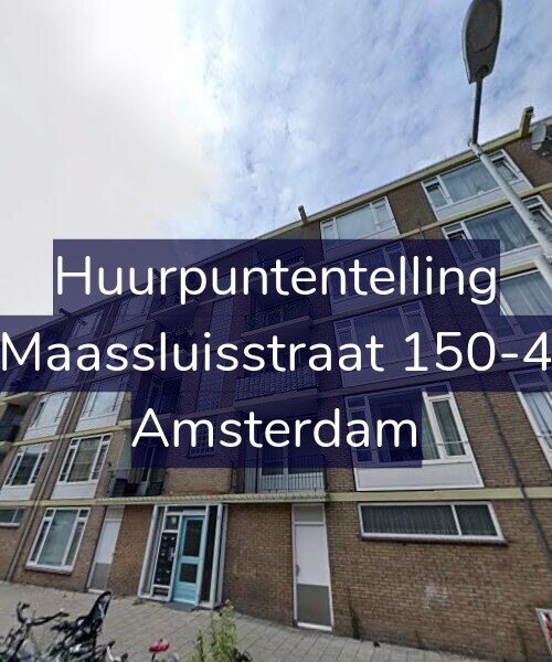 Foto gevel Huurpuntentelling voor Maassluisstraat 150-4, Amsterdam